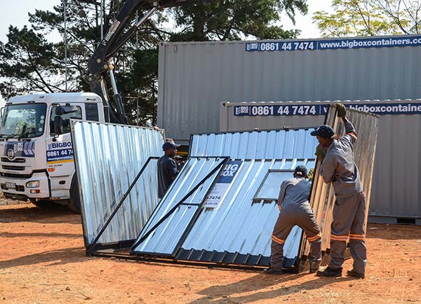 collapsible construction sheds