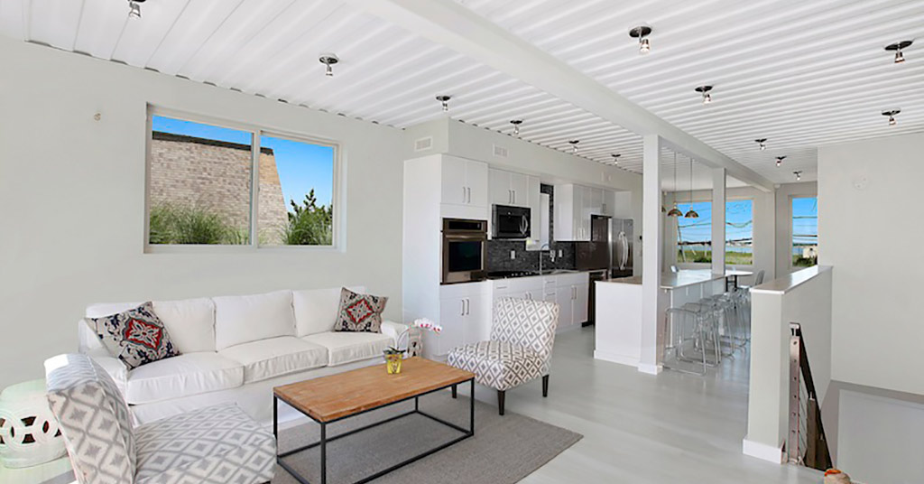 hamptons beach house shipping container mansion