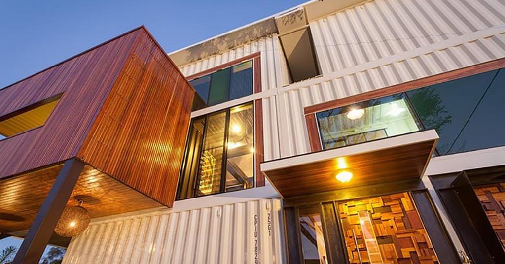Graceville mansion shipping container modern elegant